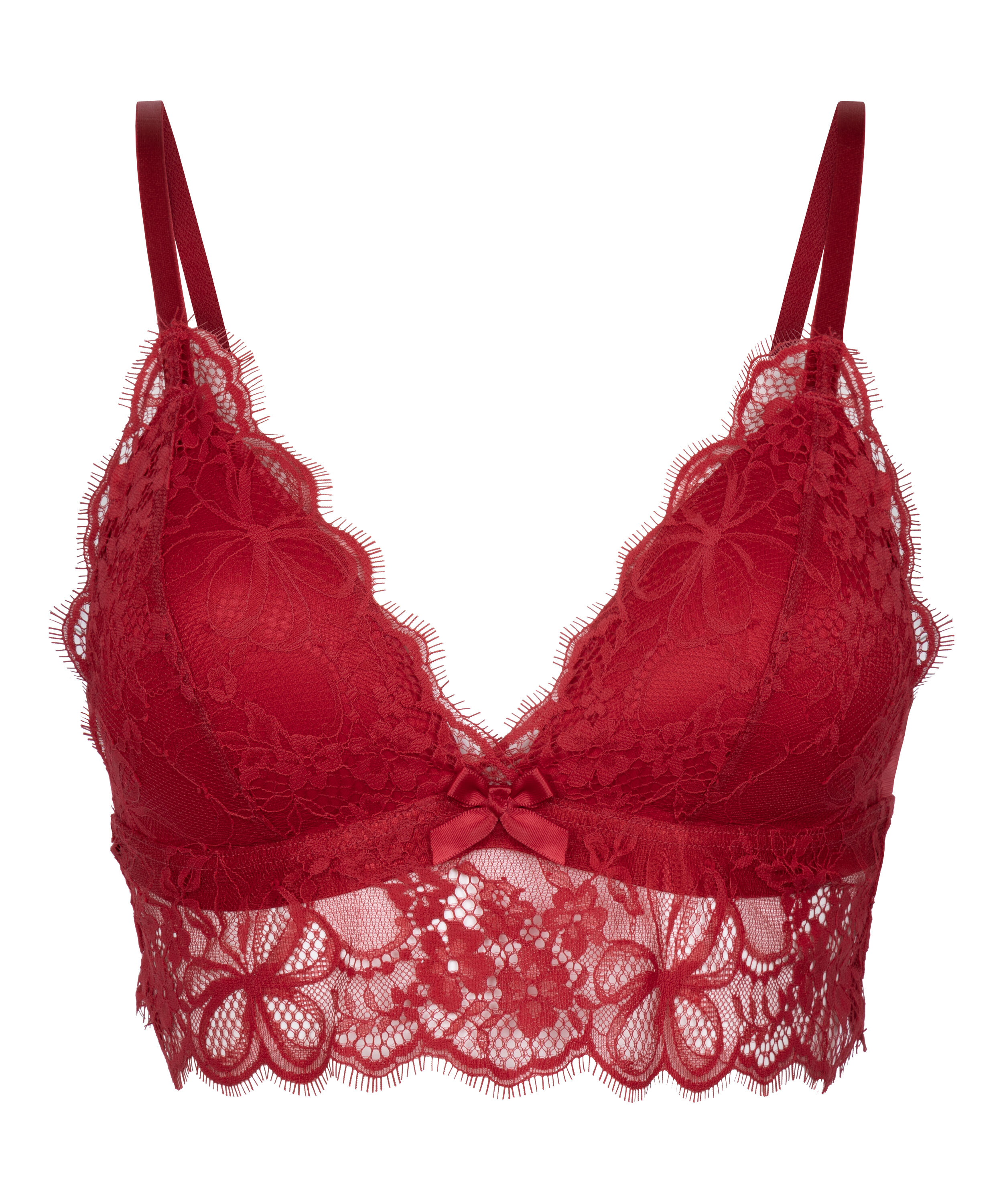 Bralette triangular Marianna, Rojo