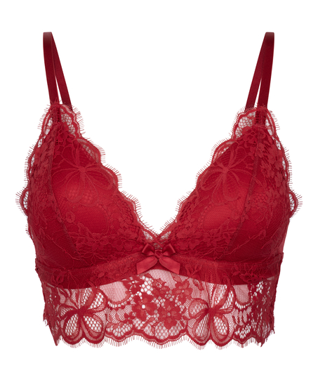 Bralette triangular Marianna, Rojo