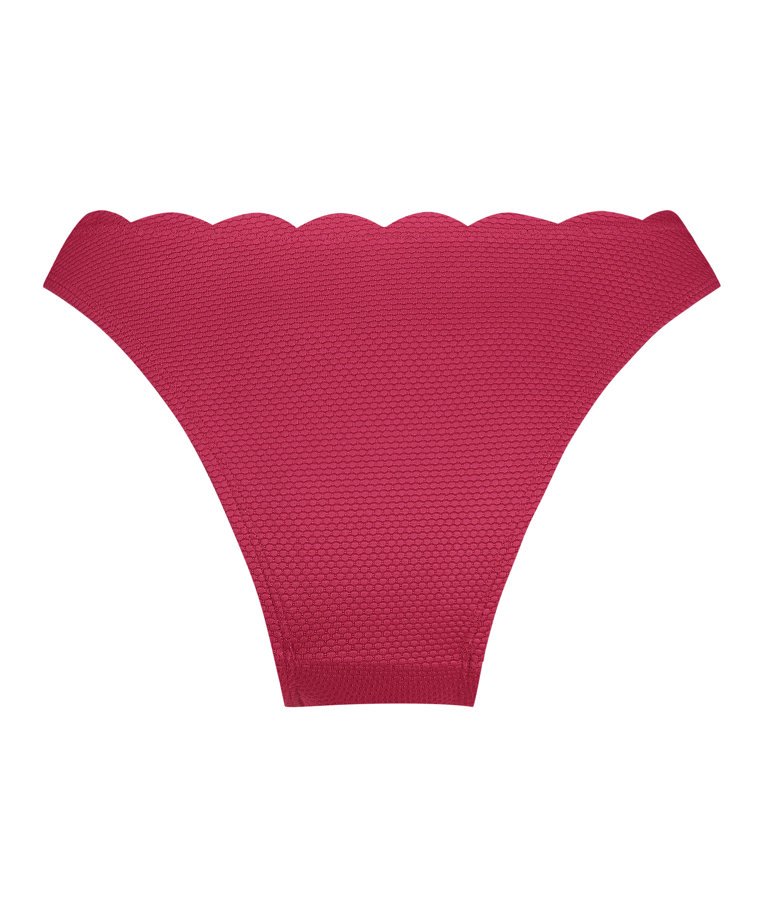 Braguita de Bikini de Corte Alto Scallop, Rosa, main