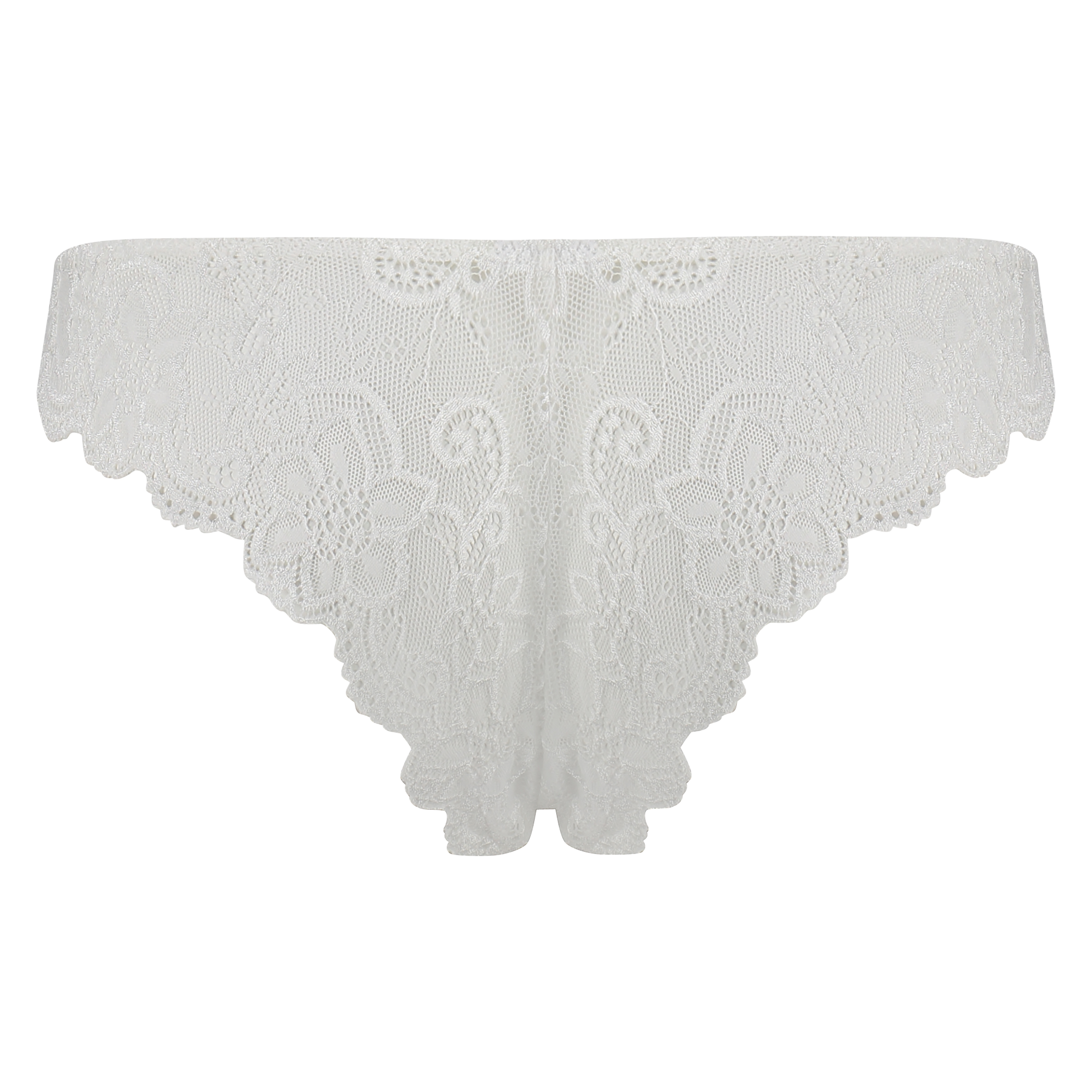 Brasileña Rosie wetlook lace, Blanco, main