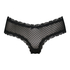 Brasileña en forma de V burn-out mesh, Negro