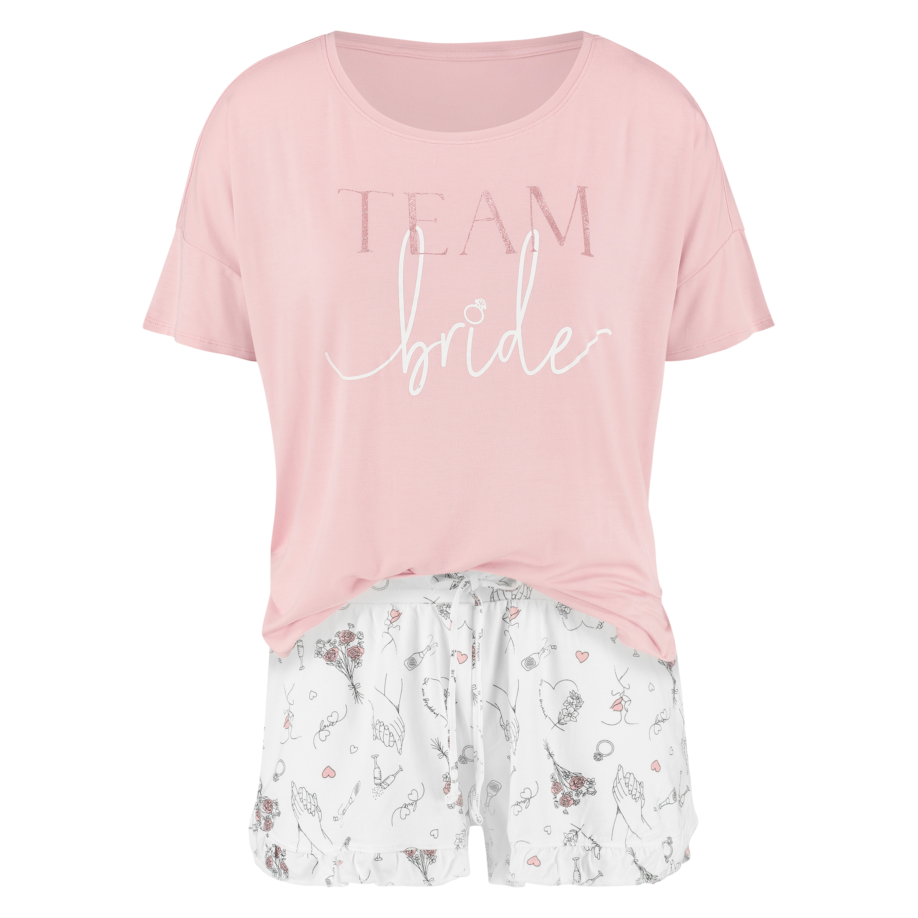 Conjunto de pijama Team Bride, Rosa, main