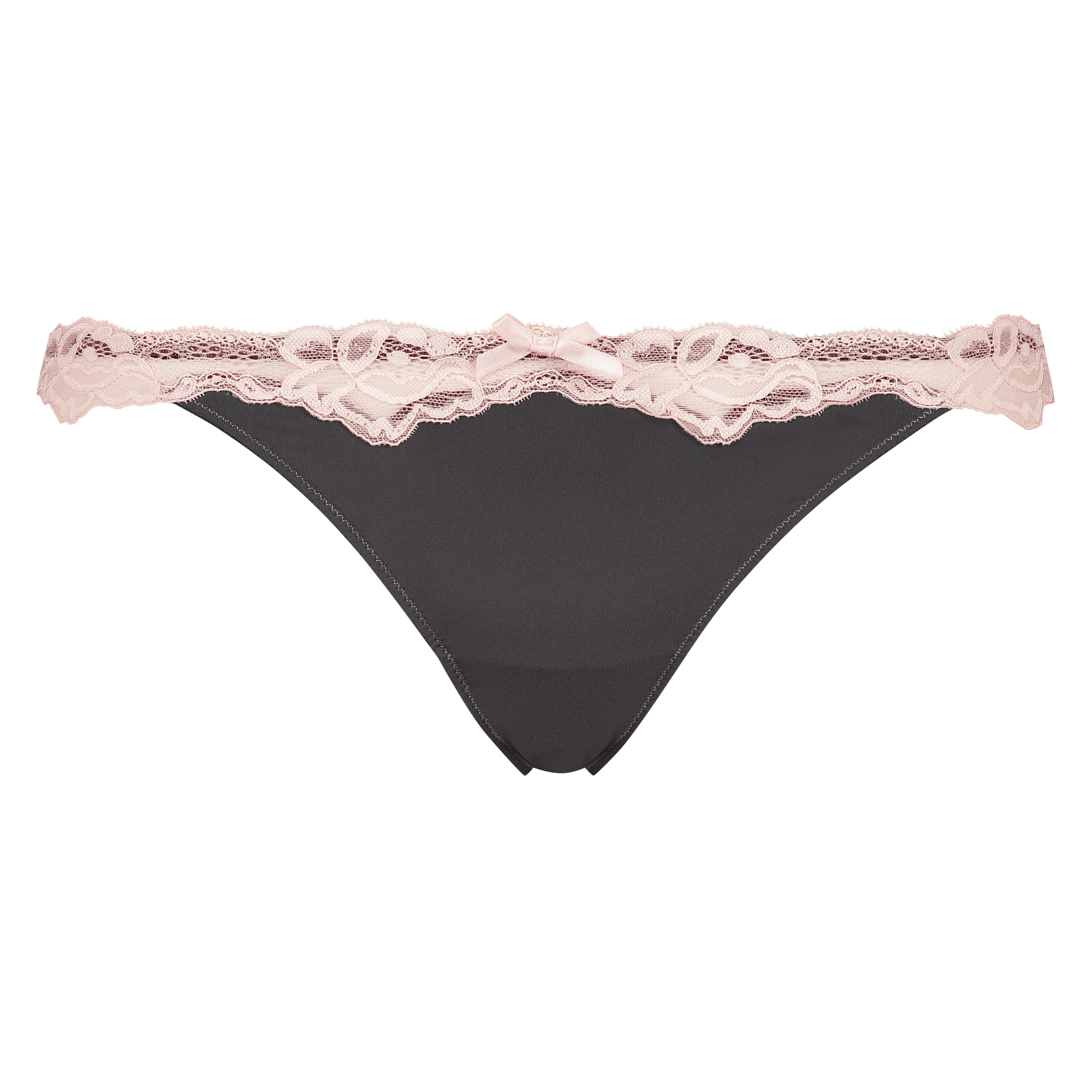 Tanga Secret Lace, Gris, main