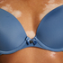 ﻿Sujetador con aros preformado Plunge, Azul
