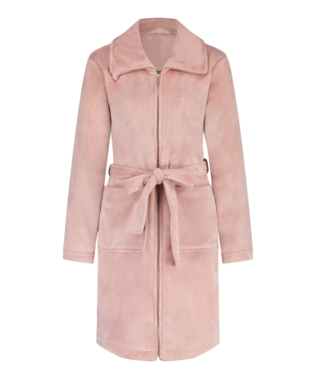 Albornoz Zip Fleece, Rosa