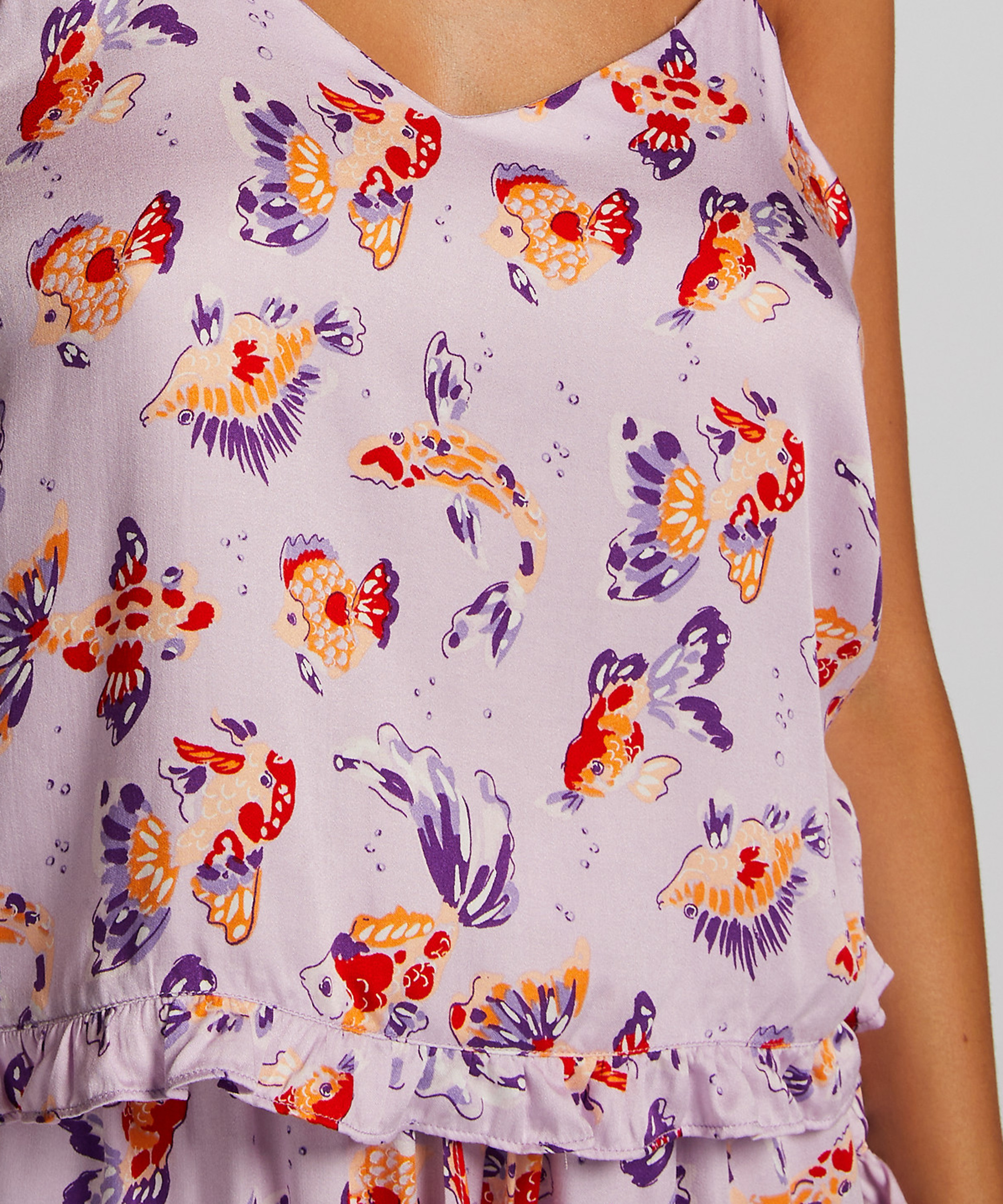 Top de tirantes Satin, Morado, main