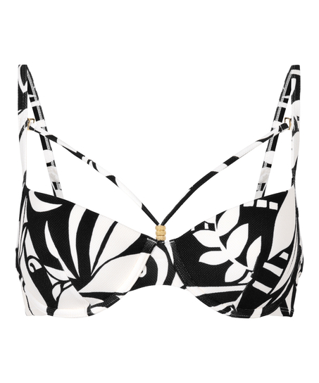 Top de bikini Mauritius, Negro