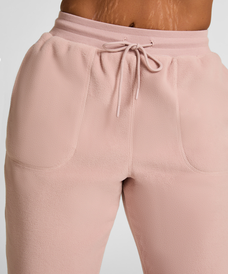 Pantalón de chándal deportivo polar, Rosa