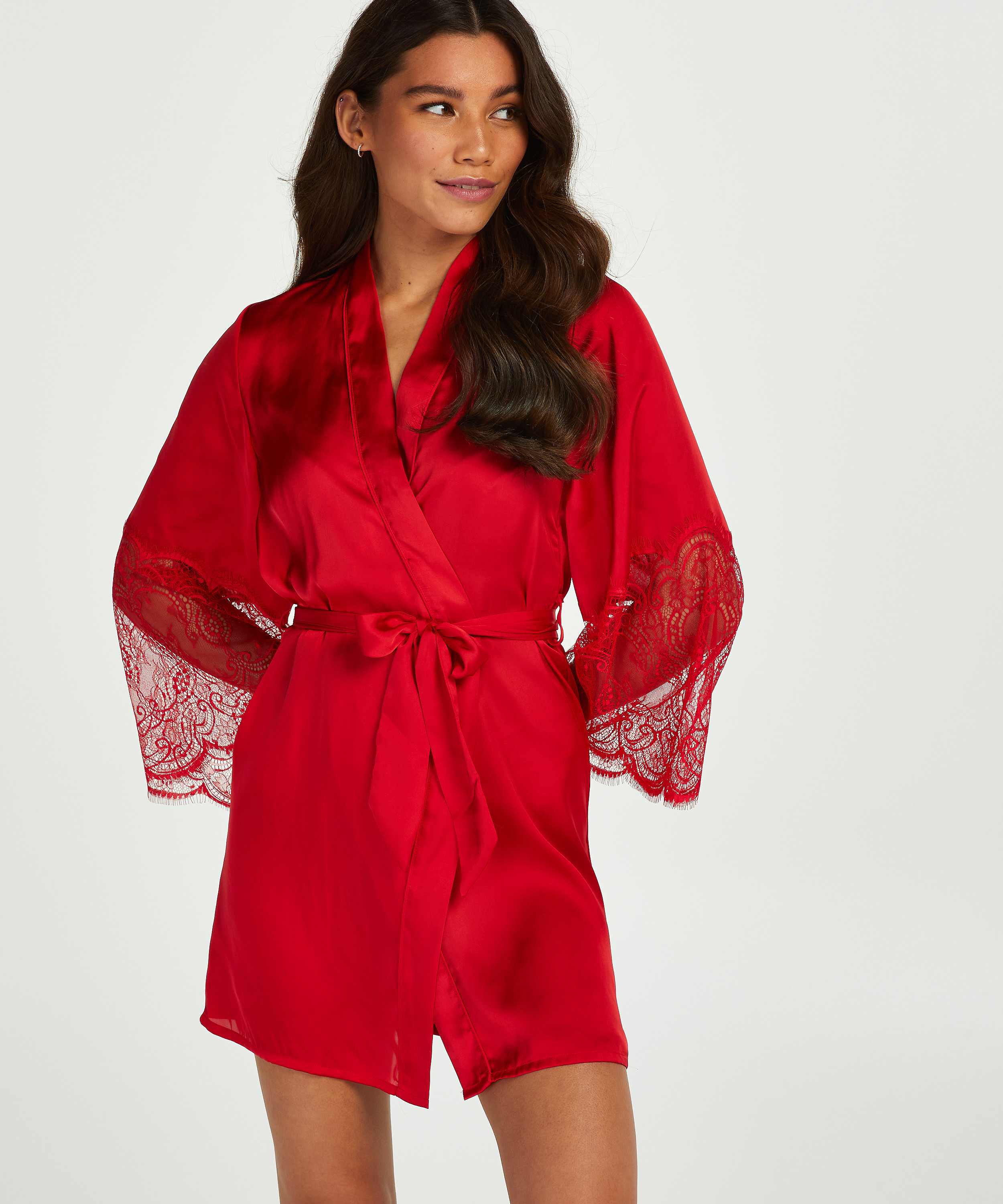 Kimono Satin, Rojo, main