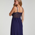 Vestido lencero Nora Lace, Azul