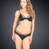 Tanga Fantasia strappy, Negro