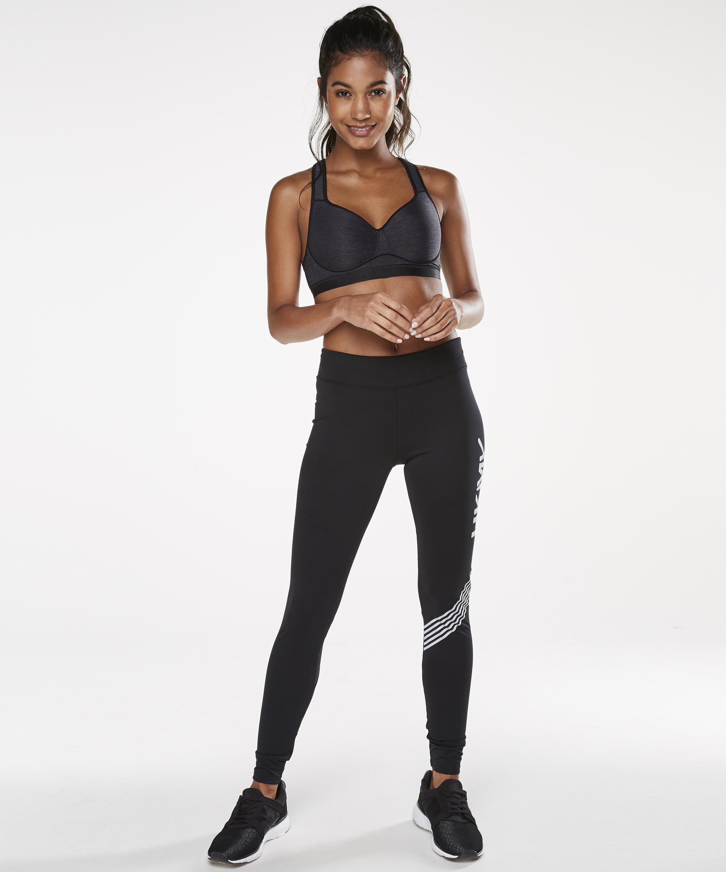 HKMX Sujetador deportivo The All Star Level 2, Gris, main