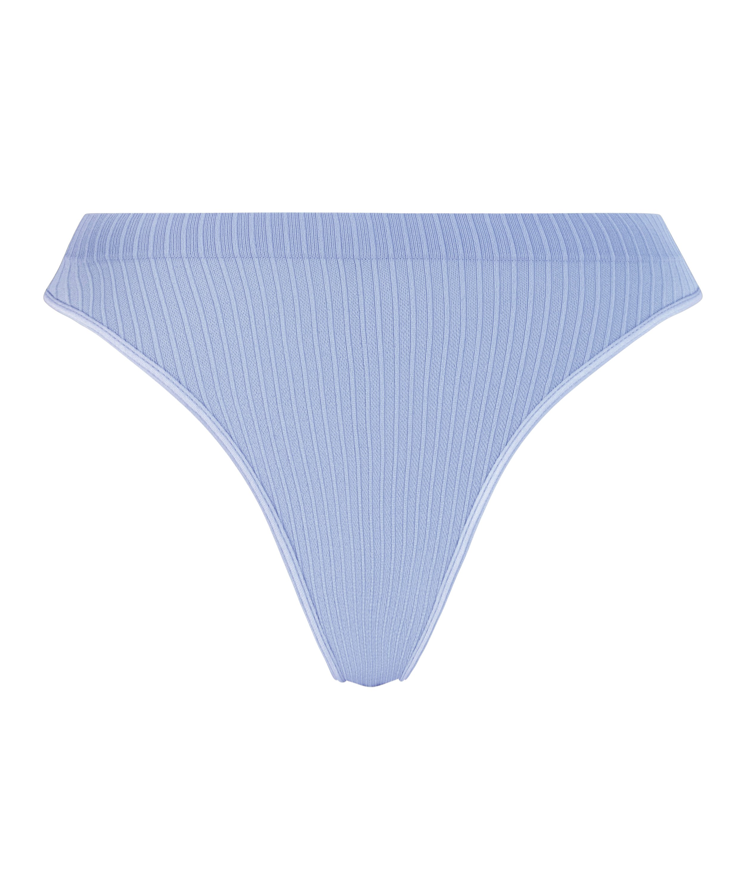 Tanga de tiro alto Dianne, Azul, main