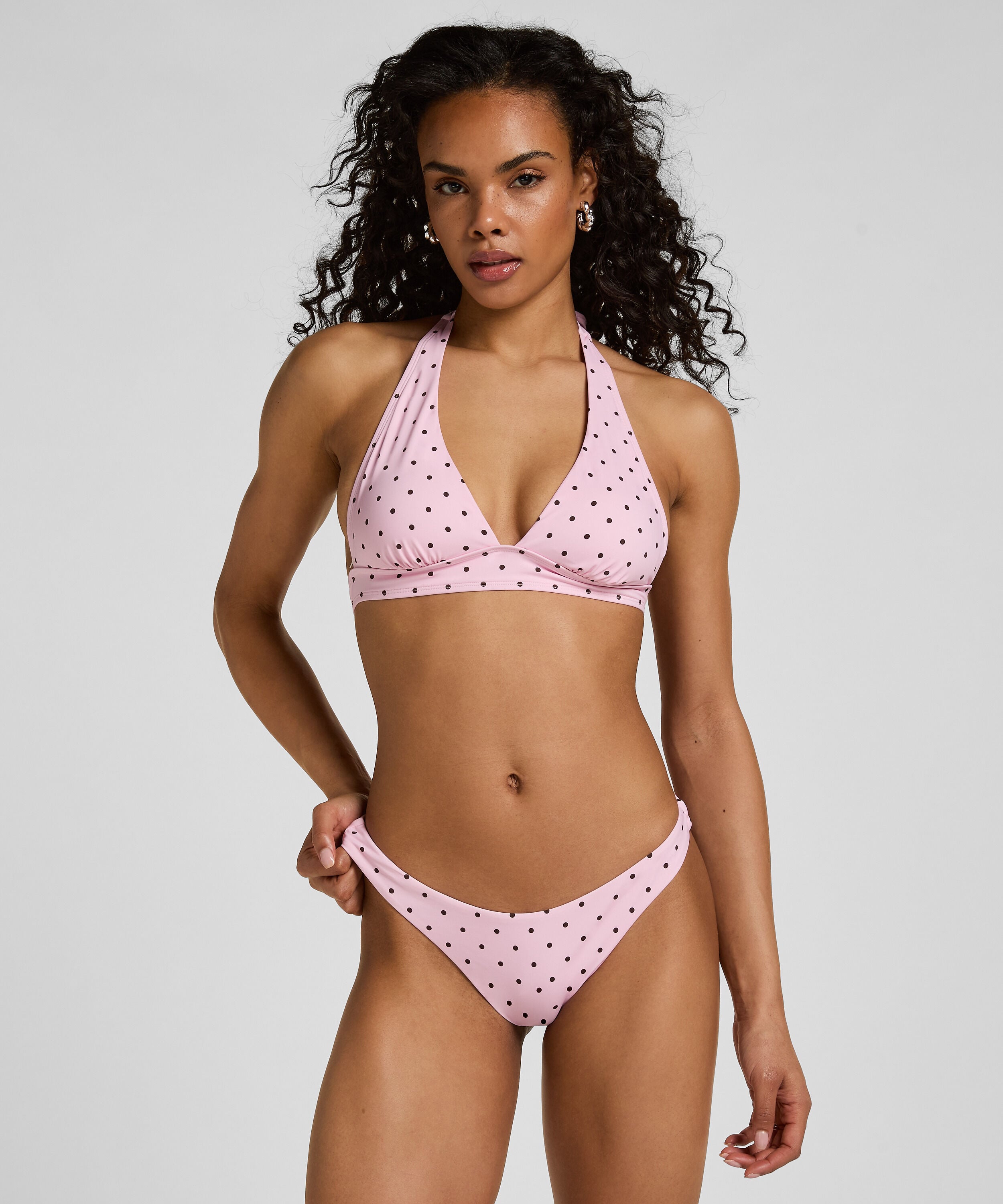 Braguita de Bikini Highleg Alicante, Rosa
