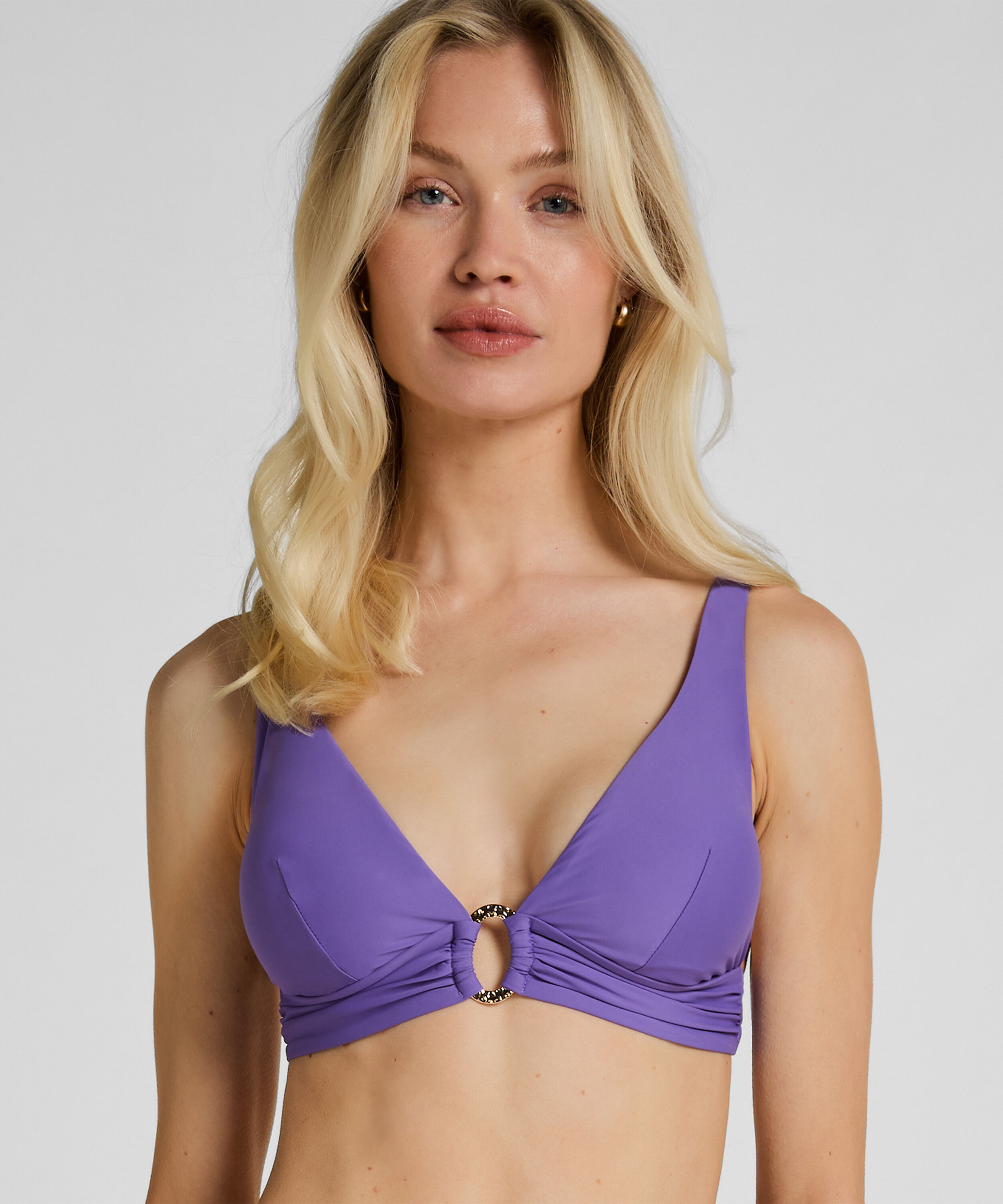 Triangle Bikini Top Luxe, Morado
