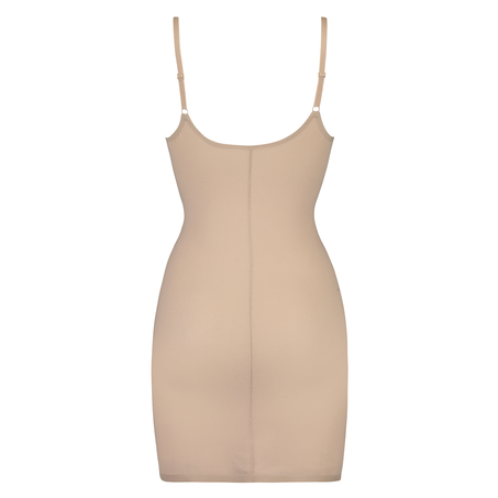 Vestido festoneado moldeador - Level 3, Beige