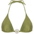 Top de bikini triangular Yucatan, Verde