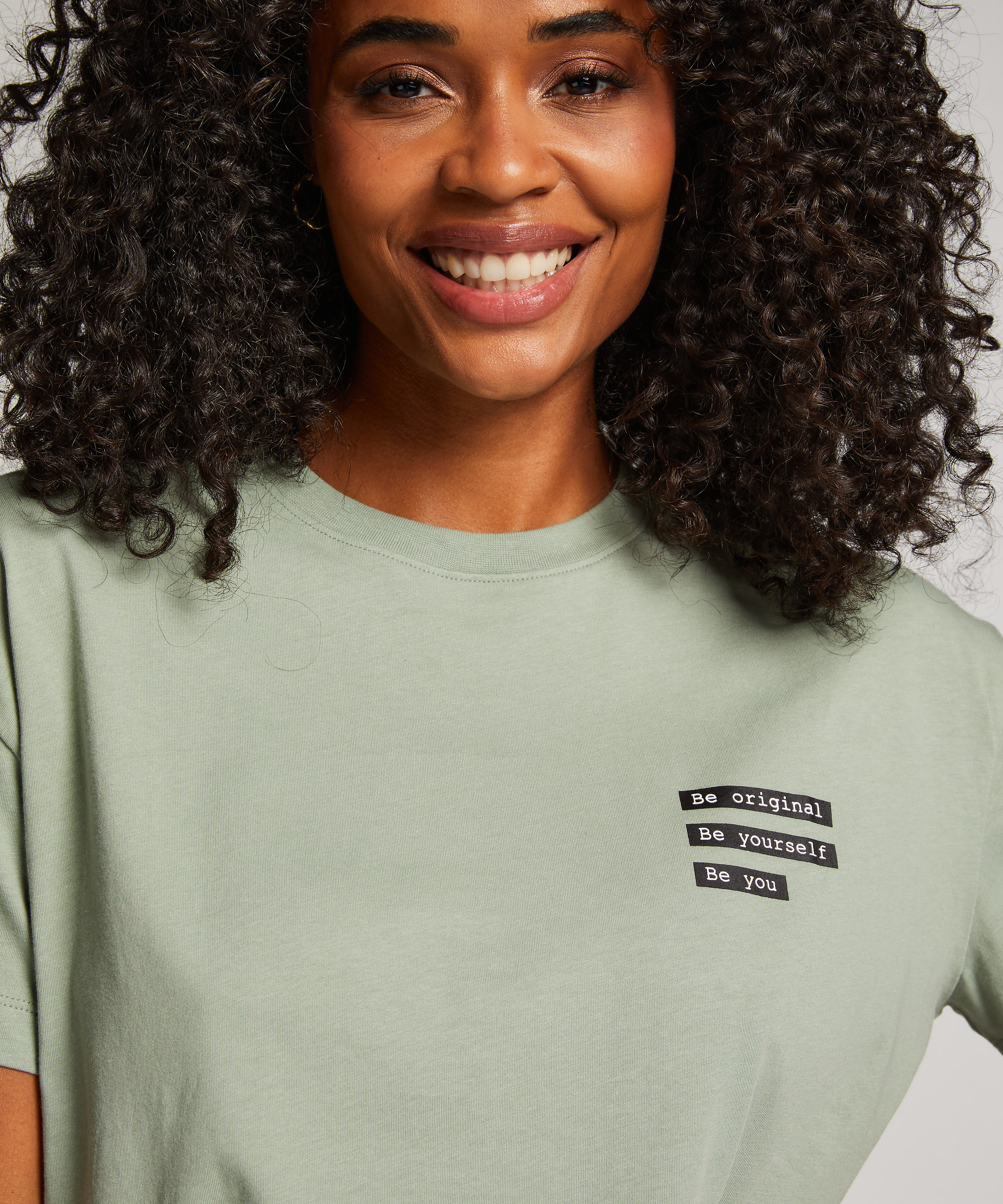 Camis&oacute;n de escote redondo, Verde, main