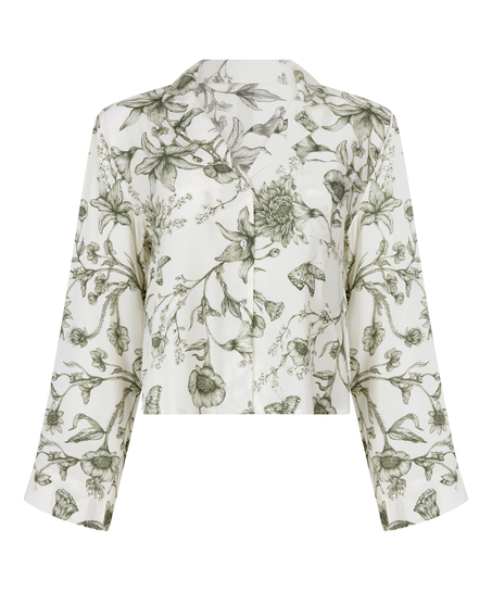 Top de pijama Storylover, Blanco