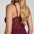 Vestido lencero Nora Lace, Morado