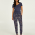 Tall Pantal&oacute;n de pijama alto Ditzy Floral, Azul