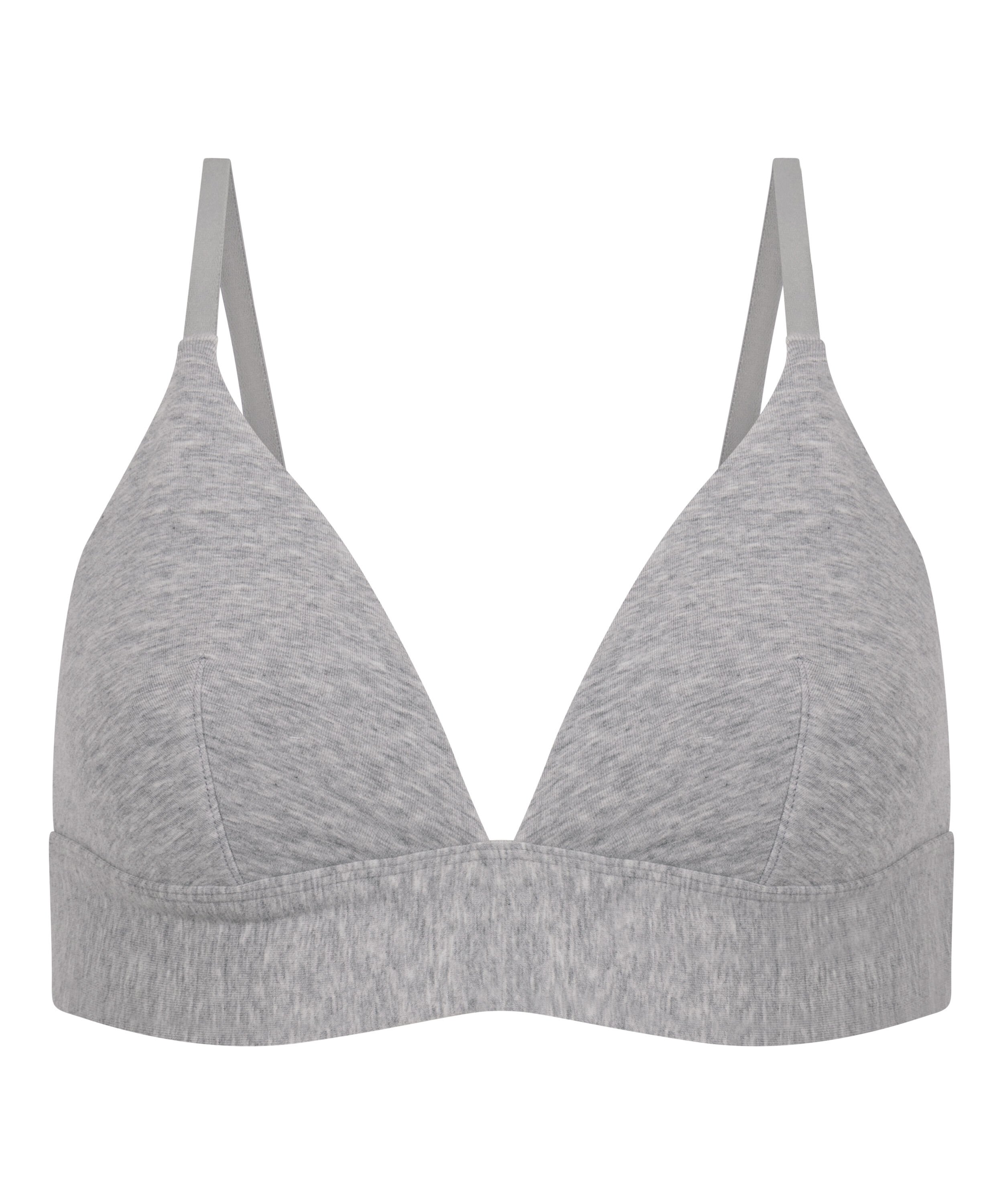 Bralette de algod&oacute;n, Gris
