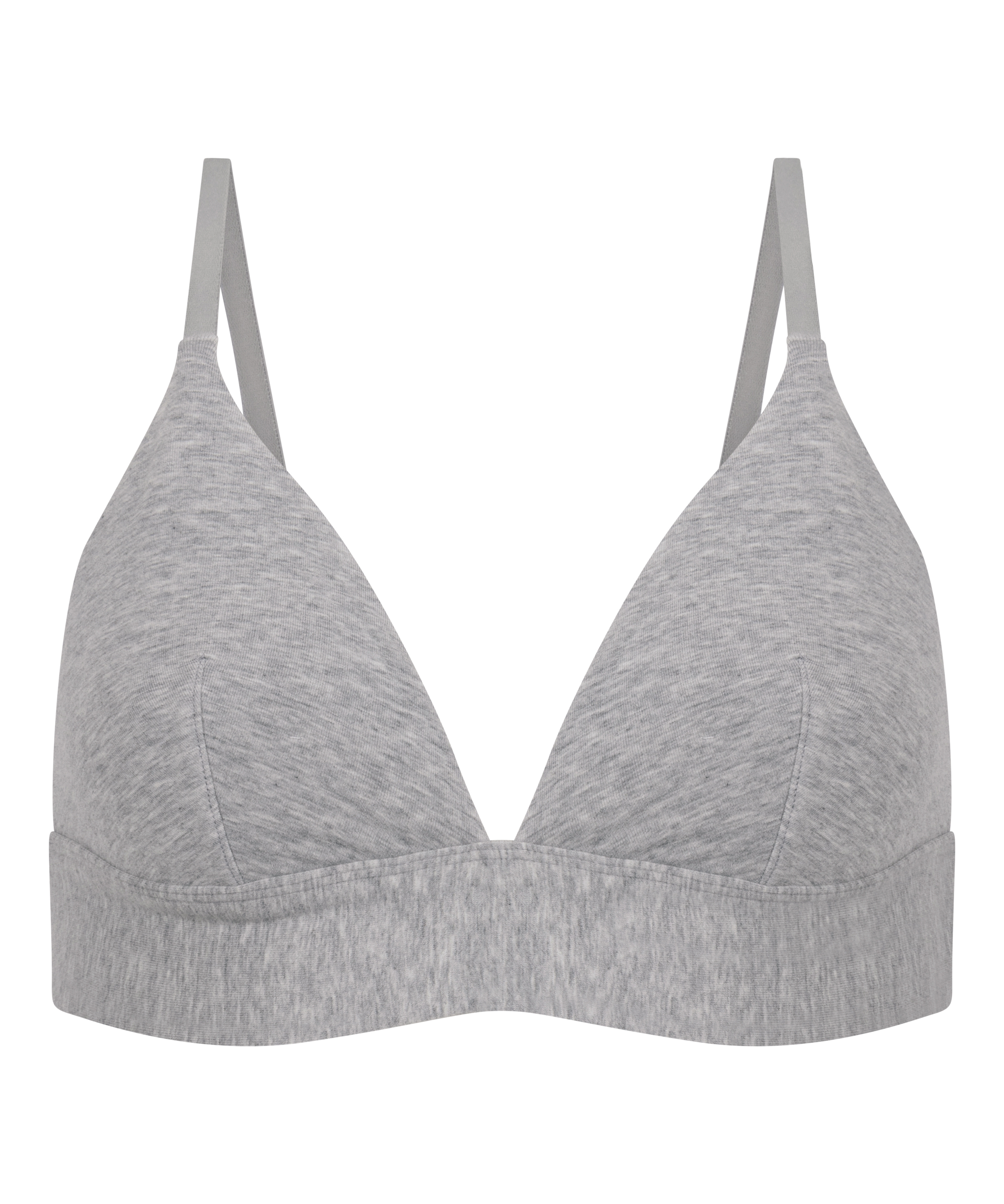 Bralette de algod&oacute;n, Gris, main