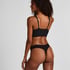 Tanga de tiro alto Dianne, Negro