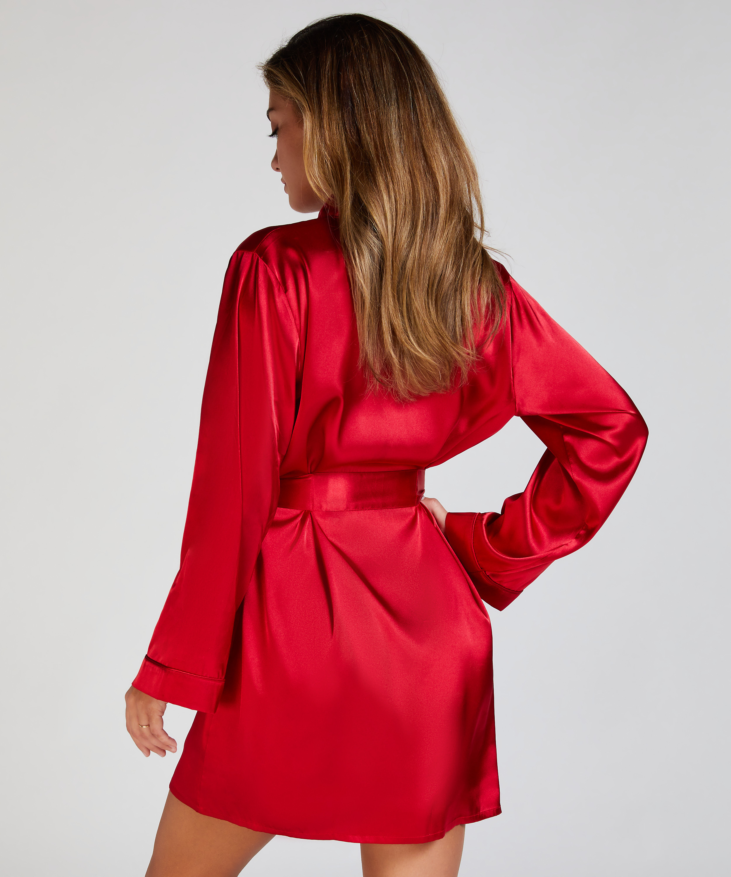 Kimono Satin, Rojo, main