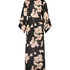 Kimono Satin Bloom, Negro