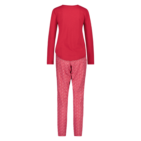 Conjunto de regalo de pijama largo, Rojo