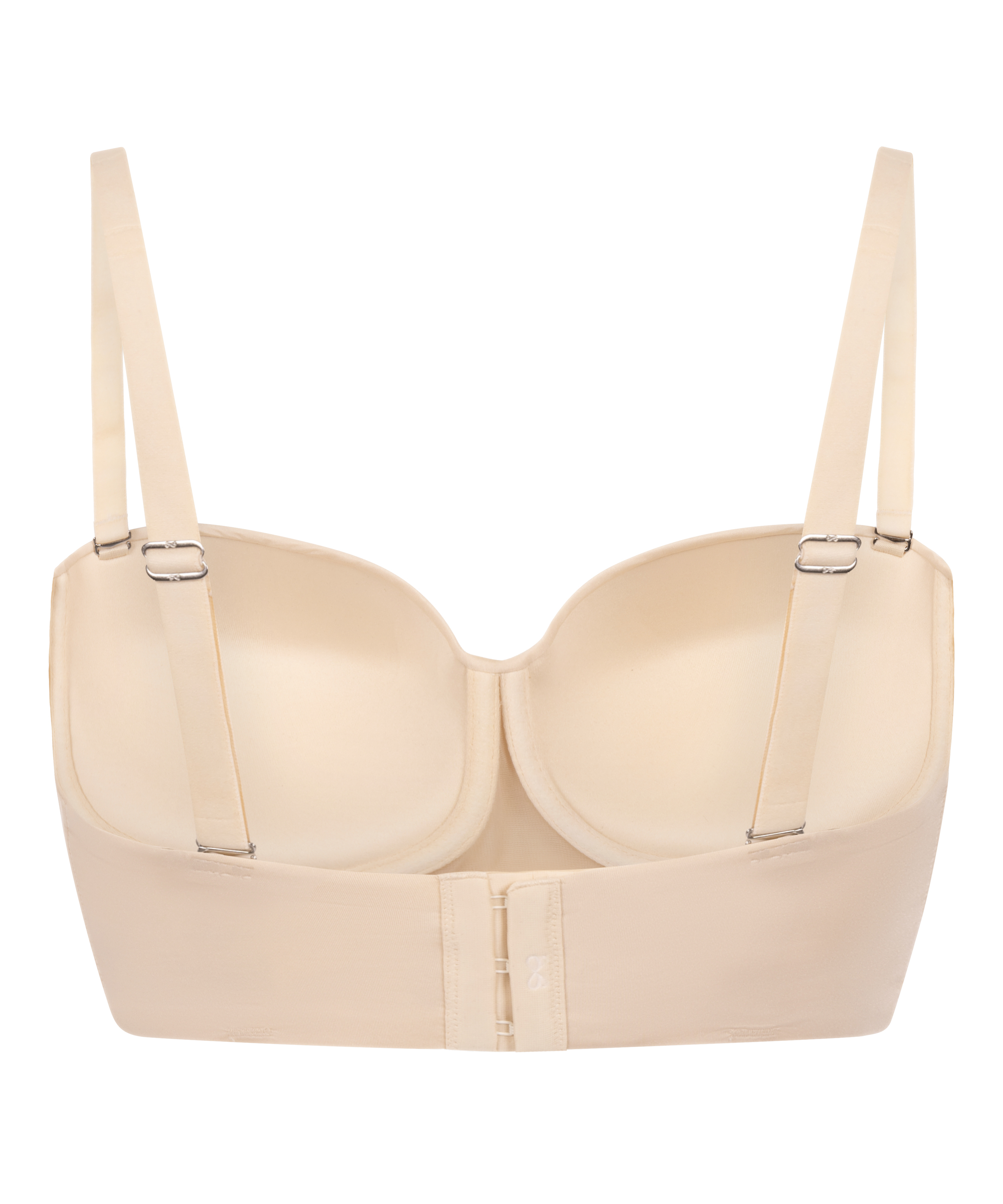 Sujetador push-up de aros sin tirantes y preformado Smooth, Beige, main