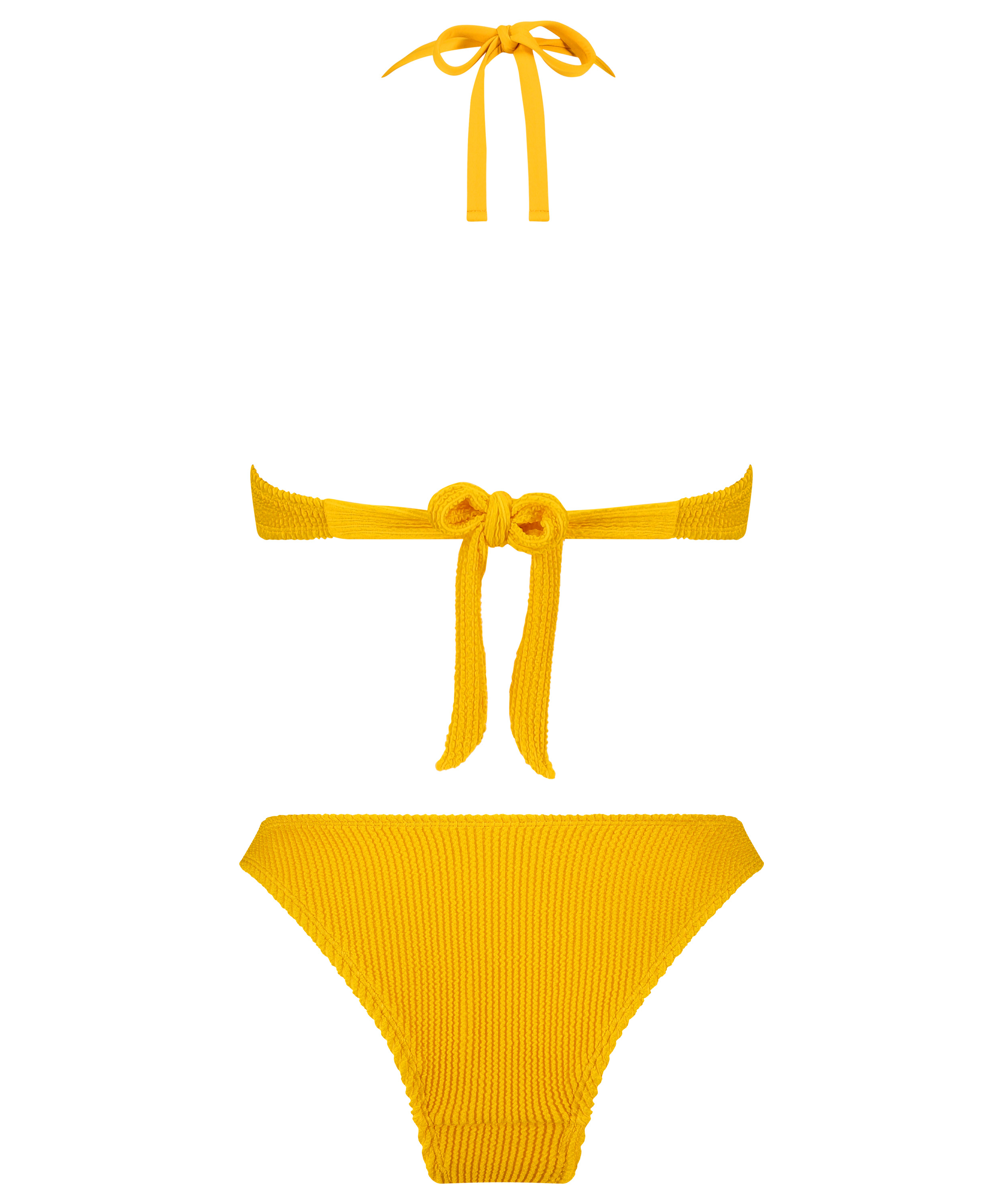 Conjunto de bikini Crinkle, Amarillo, main