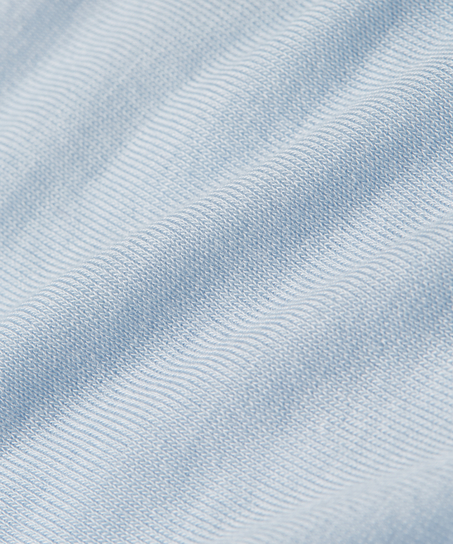 Camiseta de cachemir con cuello alto super suave, Azul