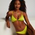 Braguita de Bikini de Corte Alto Luna, Verde