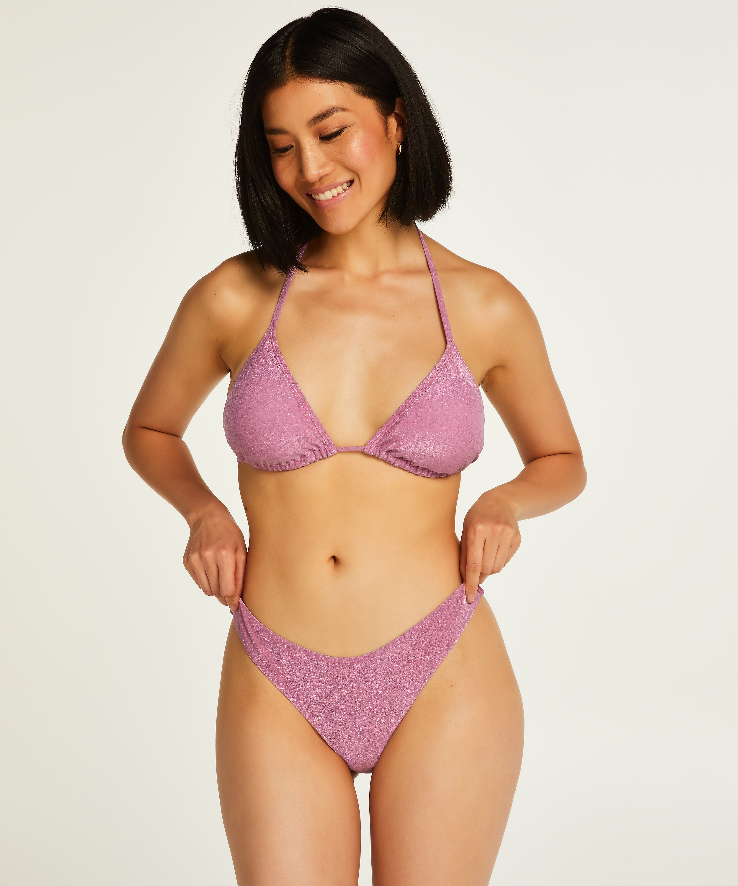 Top de bikini triangular Tasmania, Morado, main