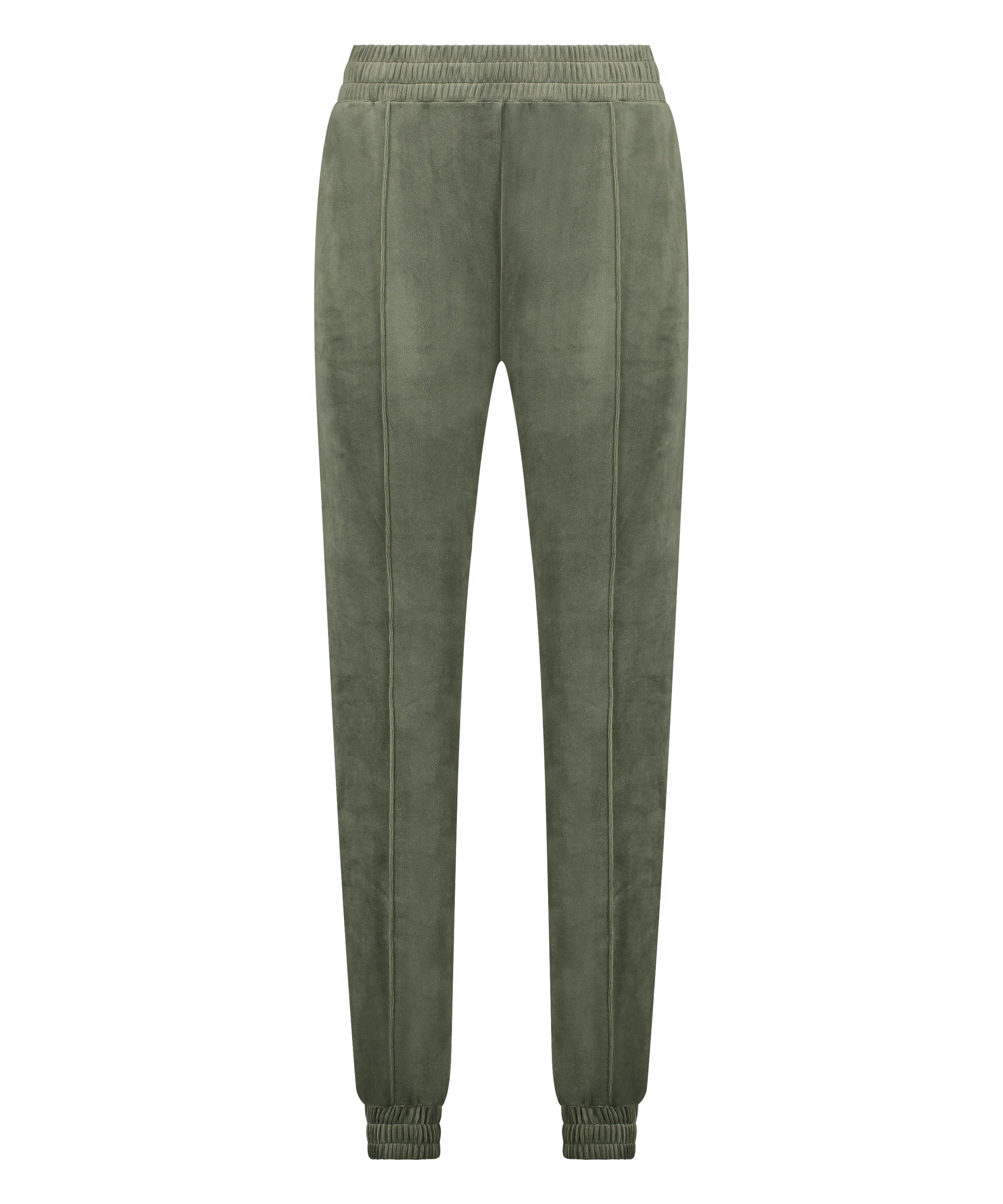 Pantalón para correr de terciopelo Pintuck, Verde, main