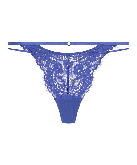 Tanga de tiro alto Lidia, Azul