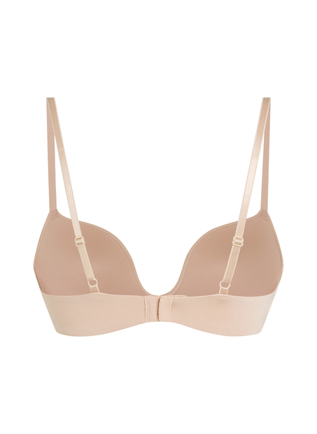 Sujetador push-up de aros preformado Deep-V, Beige