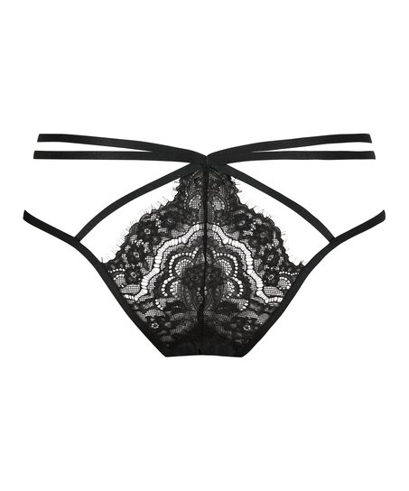 Brasile&ntilde;a con entrepierna abierta Seraphina, Negro