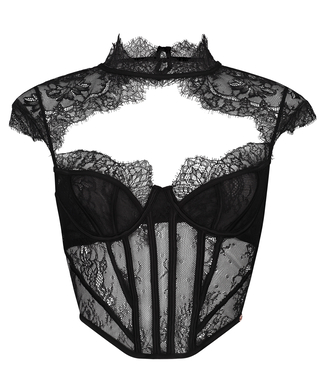 Top Lace Camille, Negro