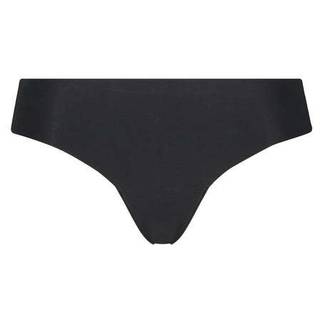 Tanga de algodón Invisible, Negro