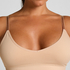 Bralette triangular Dide, Beige