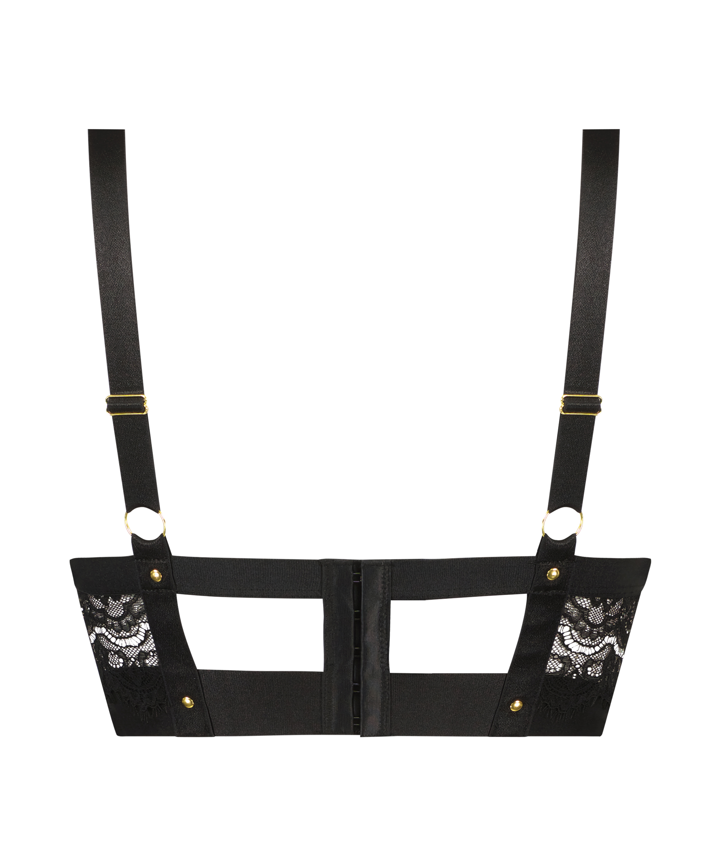 Sujetador longline de aros preformado push-up Occult, Negro, main