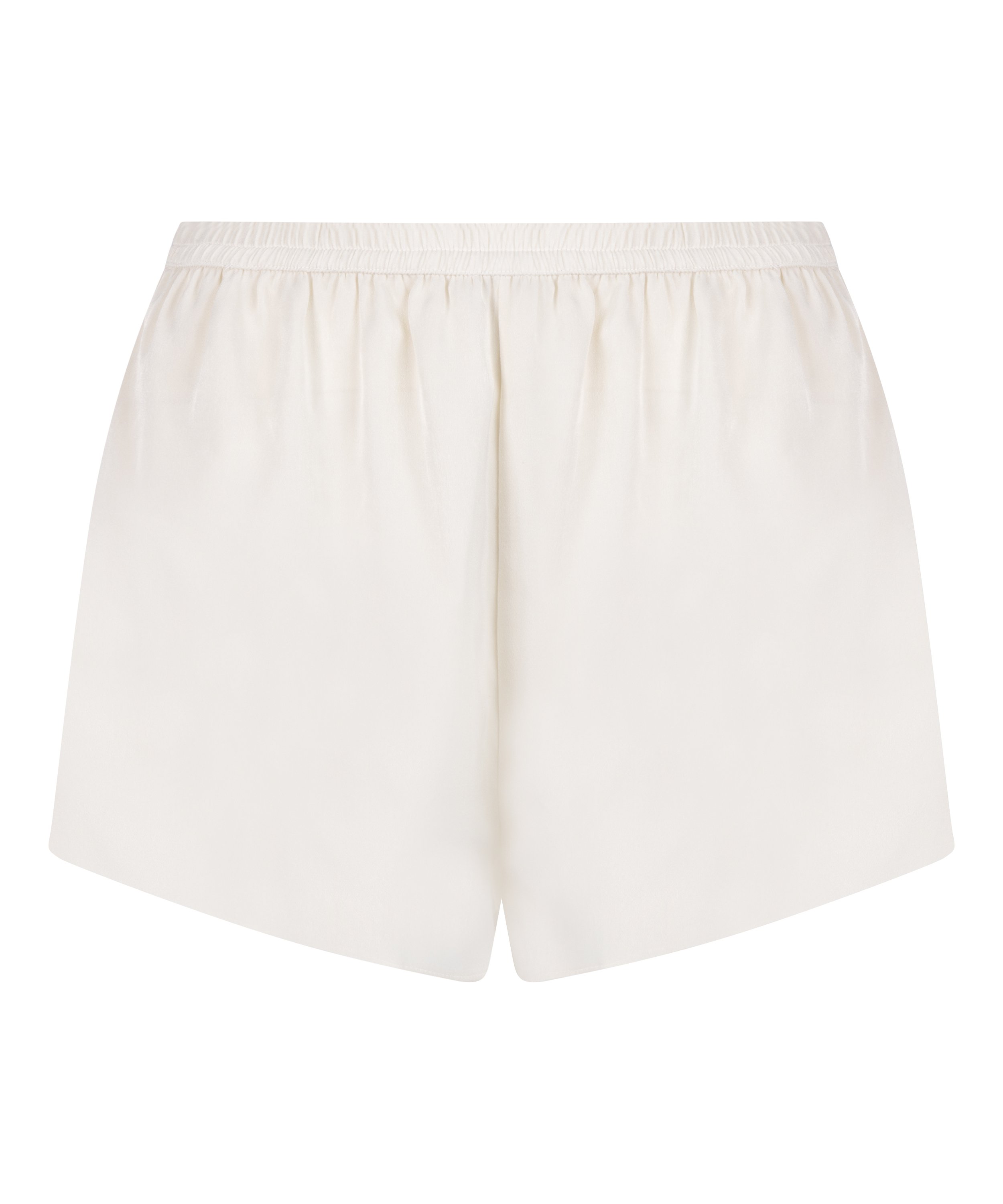 Short de satén Minimal, Blanco, main