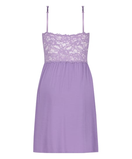 Vestido lencero Nora Lace, Morado