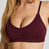 Bralette triangular Dide, Rojo