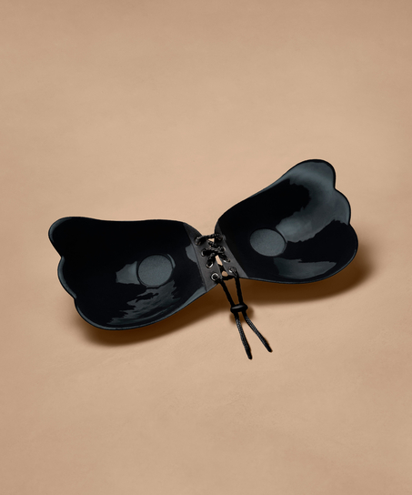 Sujetador push-up con ala, Negro