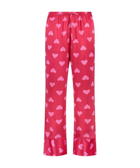 Pantalón de satén, Rojo