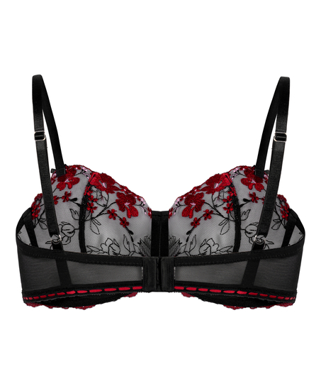 Sujetador con aros sin relleno Peonie, Negro